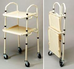 Opvouwbare Trolley met 2 dienbladen