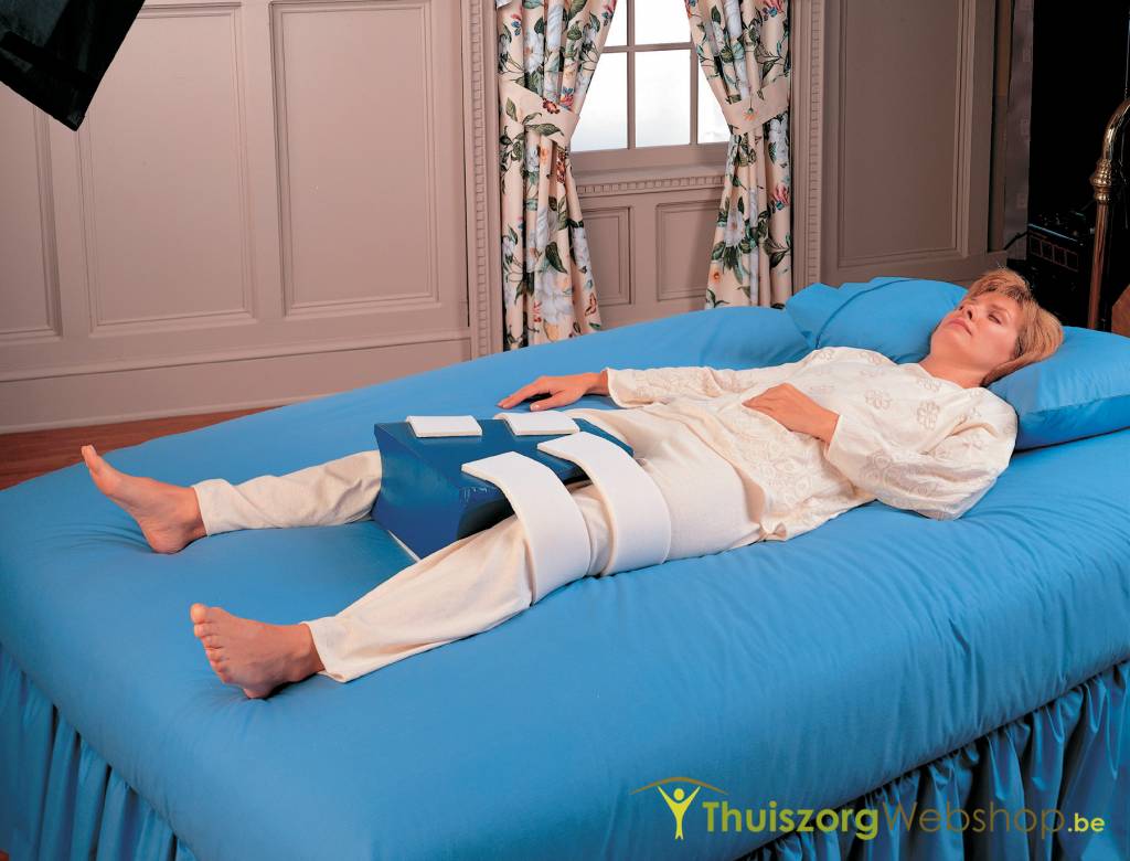 Wedge-shaped abduction cushion with vinyl coating