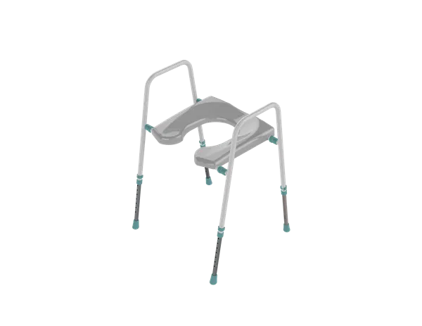 Toilet frame with Prima FP seat