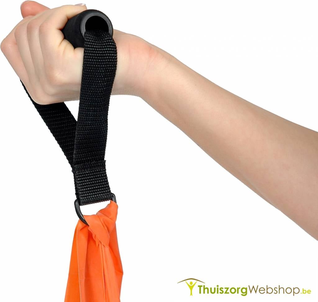 Poignées souples pour bande thérapeutique et tube