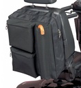Sac de rangement pour l'arrière du scooter avec poche pour canne 