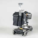 Opbergtas voor achteraan de scooter of rolstoel met wandelstokzakje