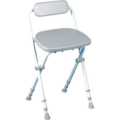 Chaise de travail pliante Sherwood avec dossier et siège incliné en vinyle