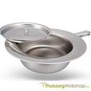 Stainless steel bedpan with lid