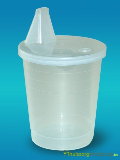 Reusable cup with spout