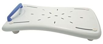 Bath board with colored handle