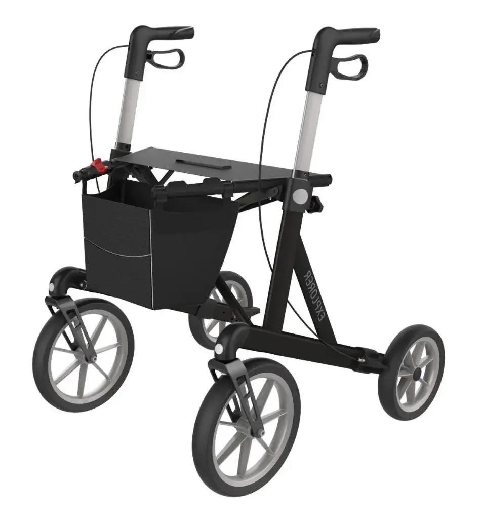 Lichtgewicht rollator Explorer Large zwart