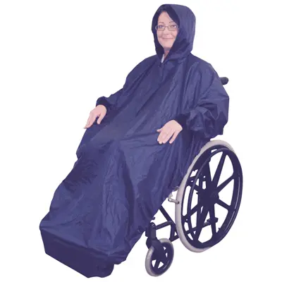 Rolstoelponcho met mouwen 