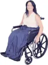 Fleece-lined wheelchair protective cover
