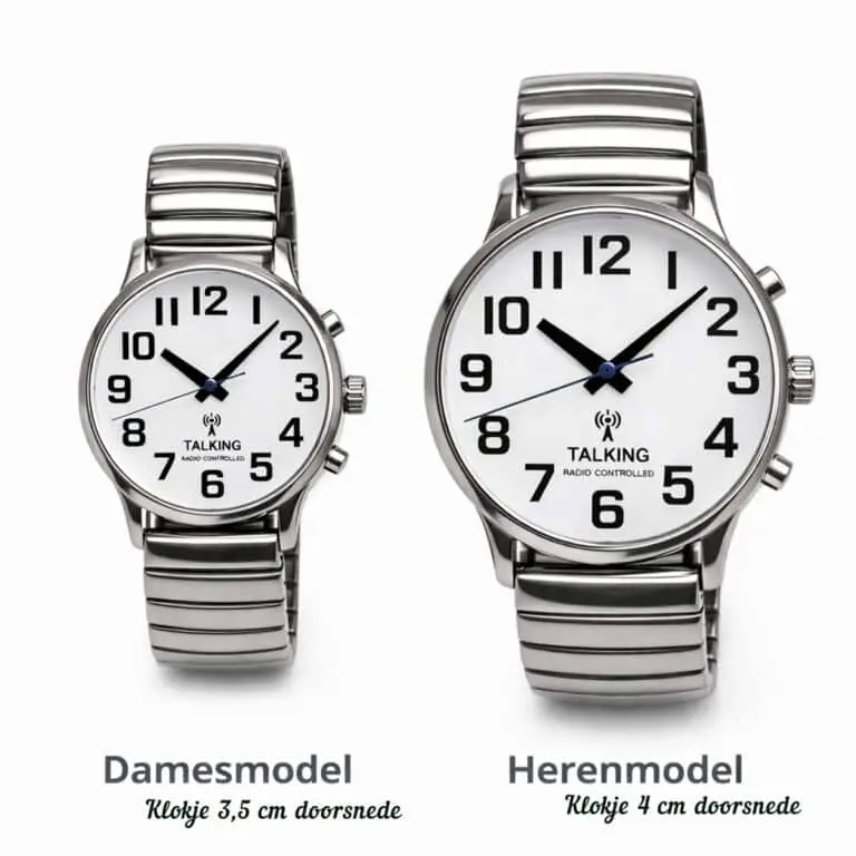 Niederländisch sprechende funkgesteuerte Uhr mit Stahlband