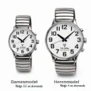 Dutch-speaking radio-controlled watch with steel mesh strap