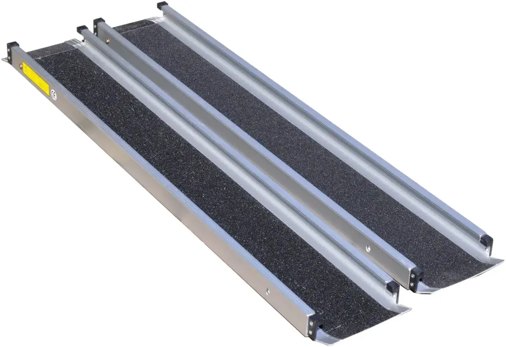 Telescopic channel ramps with storage bag