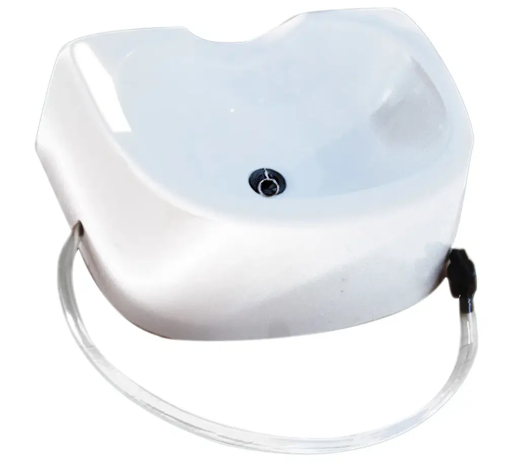 Bedside washbasin with drain hose (plastic)