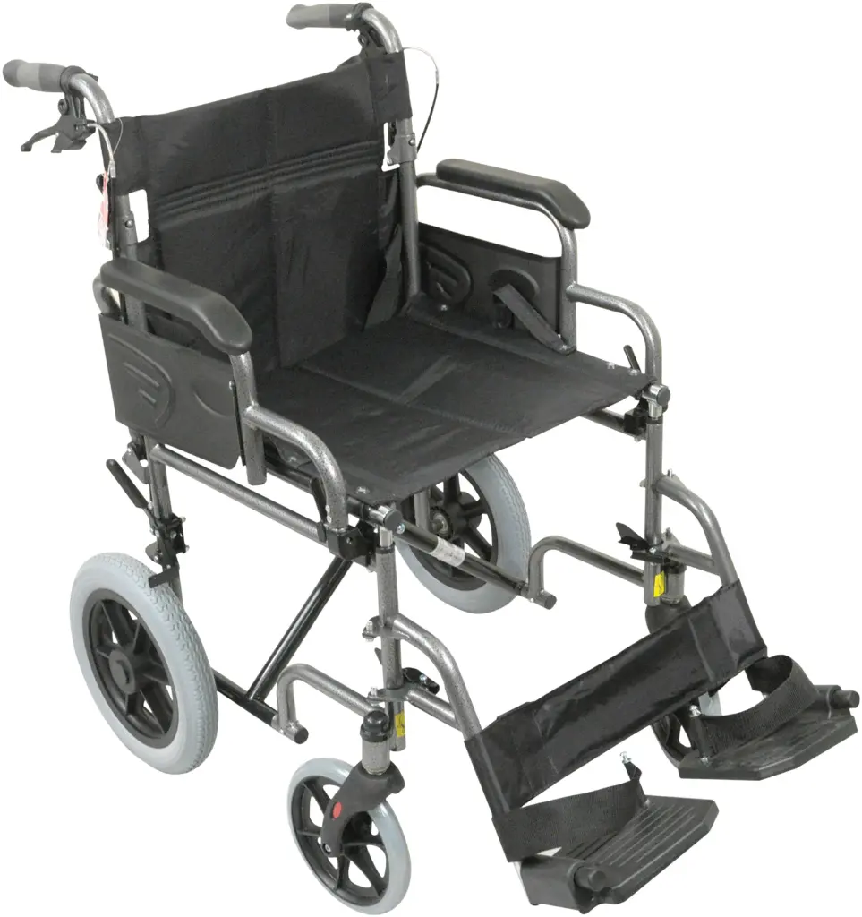 Luxury wheelchair with a steel frame