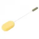 Bath sponge on flexible metal handle