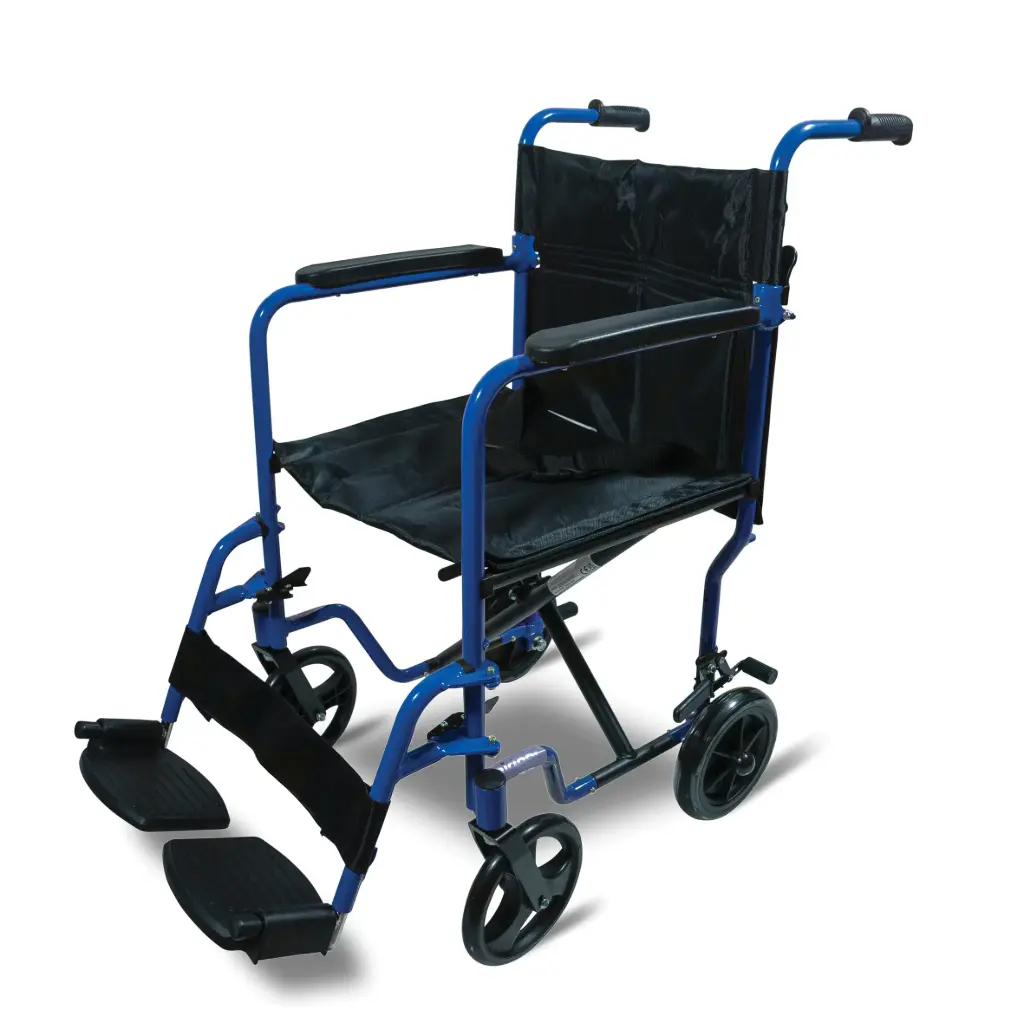 Compact aluminium transport chair