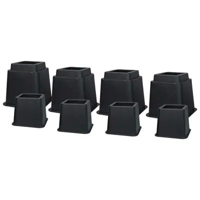 8-piece adjustable furniture risers