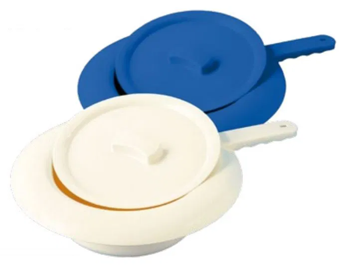 Plastic PP bedpan with lid, Ø 31 cm