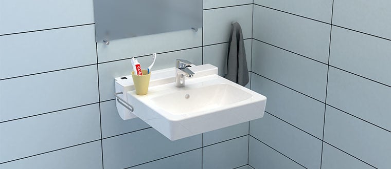 Hoogteverstelbare lavabo Ropox Quickwash