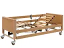 Burmeier Dali Arminia nursing bed (wooden lying surface & wooden safety rails)