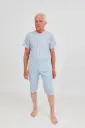 Pyjama met ritssluiting op de rug, zitgedeelte extra verstevigd