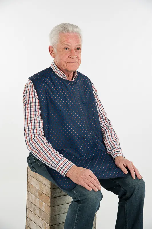 Waschbares Lätzchen mit Druckknopfverschluss