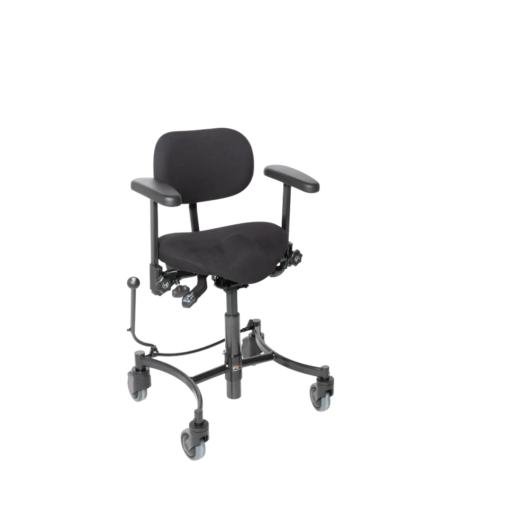 Trippel-/Arbeitsstuhl Vela Salsa 110 – Stoff – Schwarz