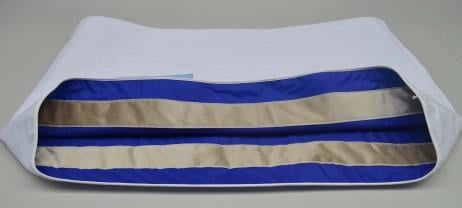 Toile de positionnement avec système antidérapant pour le lit