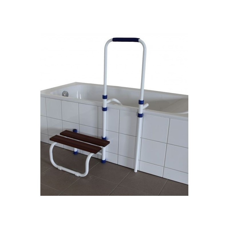 Marche avec poignée réglable pour bain