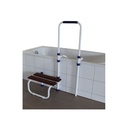 Marche avec poignée réglable pour bain