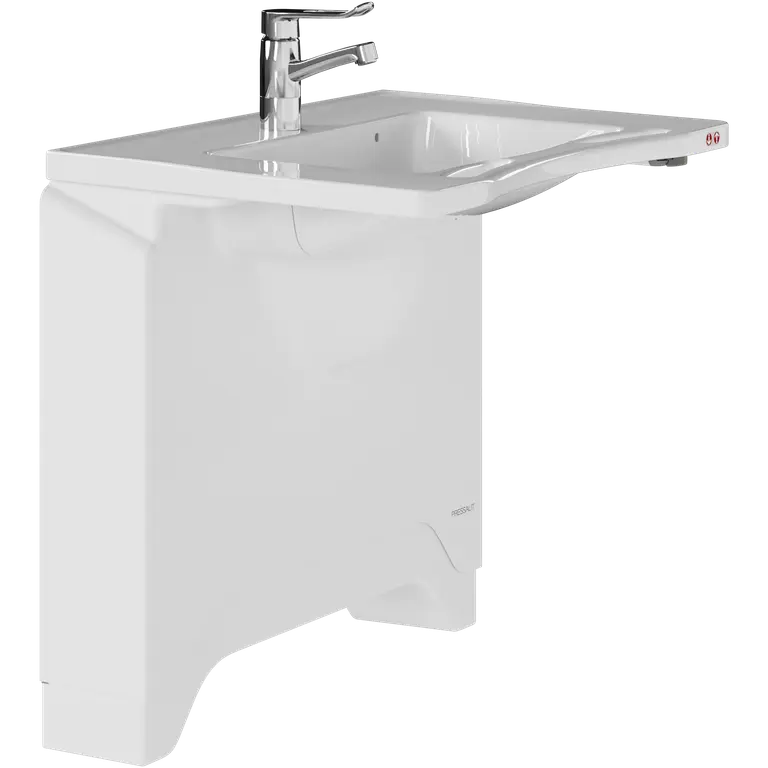 MATRIX MEDIUM washbasin and washbasin wall frame, with electric control, height and sideways adjustable
