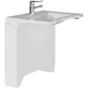 MATRIX MEDIUM washbasin and washbasin wall frame, with electric control, height and sideways adjustable
