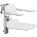 PLUS shower seat 450 manually height-adjustable and manually sideways adjustable