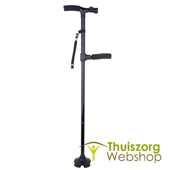 Bâton de marche pliable avec stabilisateur et lumière