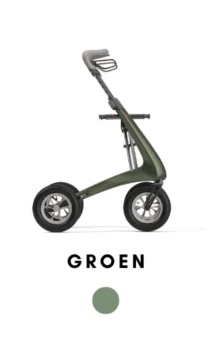 Carbon Overland Rollator – Lichtgewicht All-Terrain Rollator met Luchtbanden