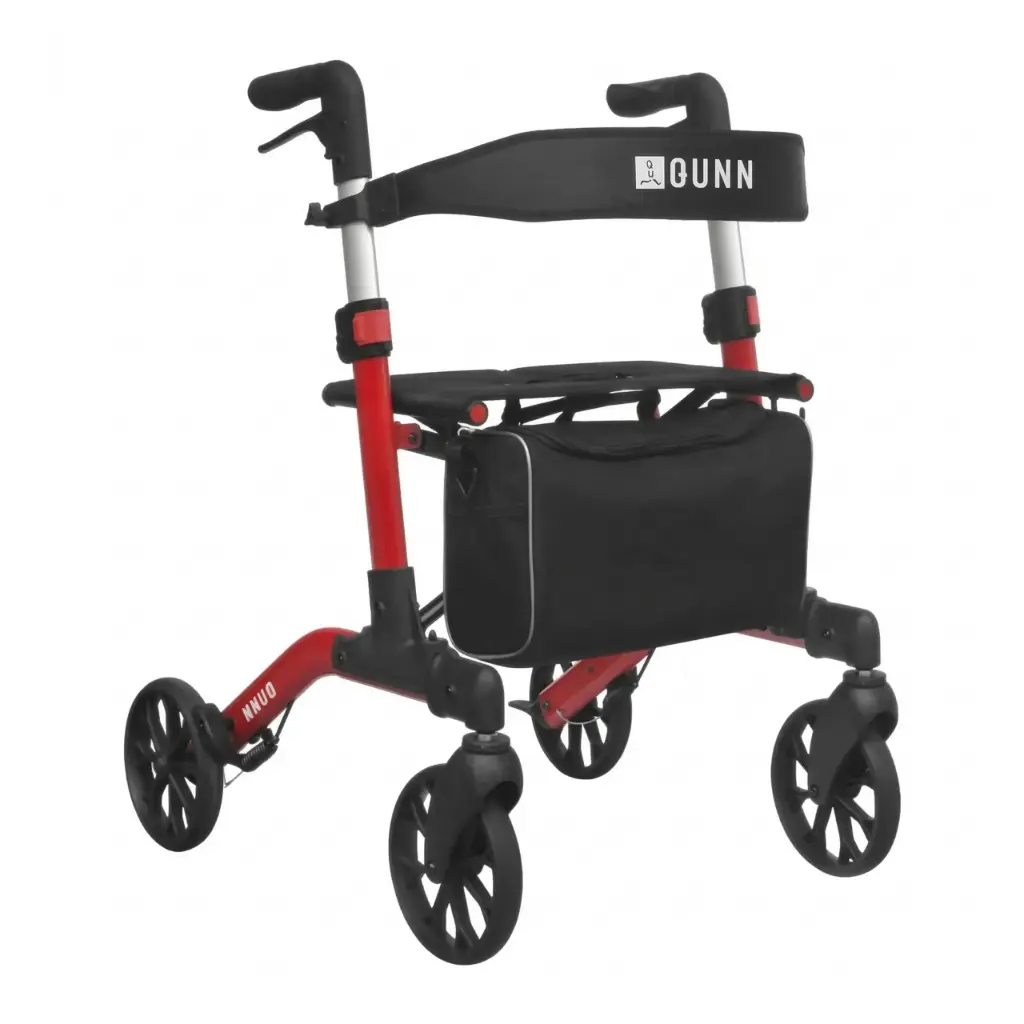 Brooklyn Rollator – Stijlvolle & Compacte Dubbel Plooibare Rollator met Tas en Rugleuning