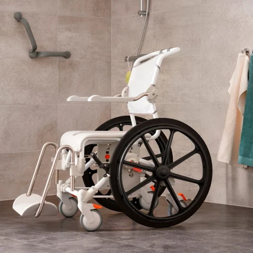 Swift Mobil-2 24” toilet- en doucherolstoel incl. toiletemmer-houder