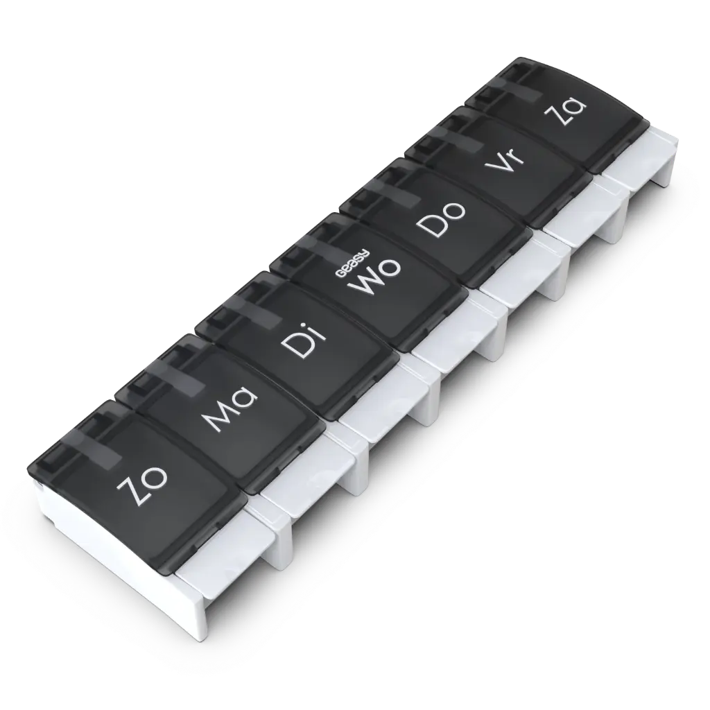 Pillendoos 7 Dagen – Grote Vakken – Nederlandstalig – Voor Grote Tabletten