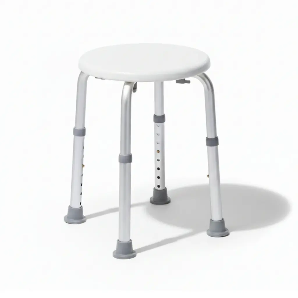 Douchekruk - In Hoogte verstelbaar - Anti-Slip Zitvlak - 136 KG Draagkracht