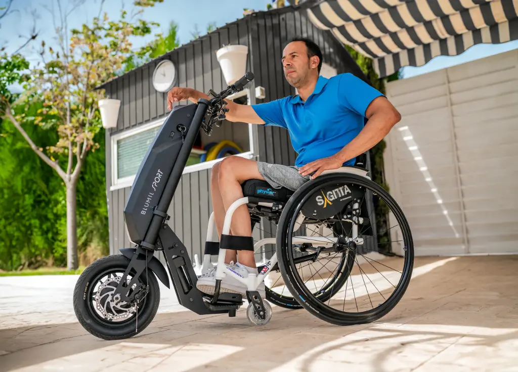 Blumil Sport – krachtige elektrische rolstoelaandrijving met groot bereik