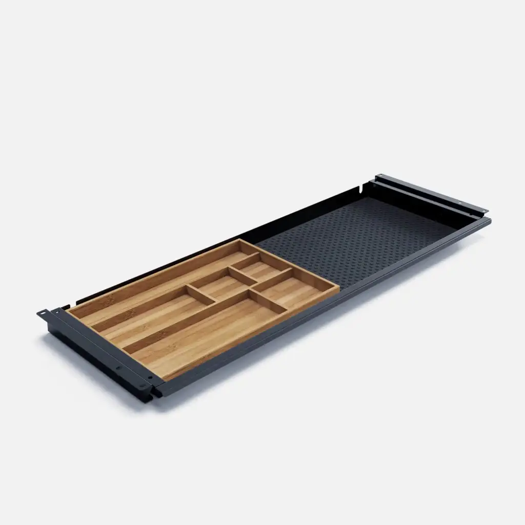 SL GRIP lade – platte bureaulade met bamboe organizer