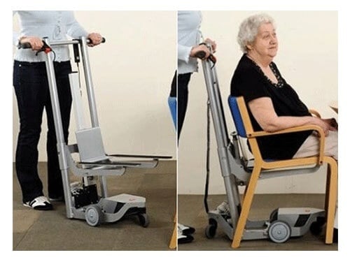 Chair transport - Electrically height adjustable and tiltable
