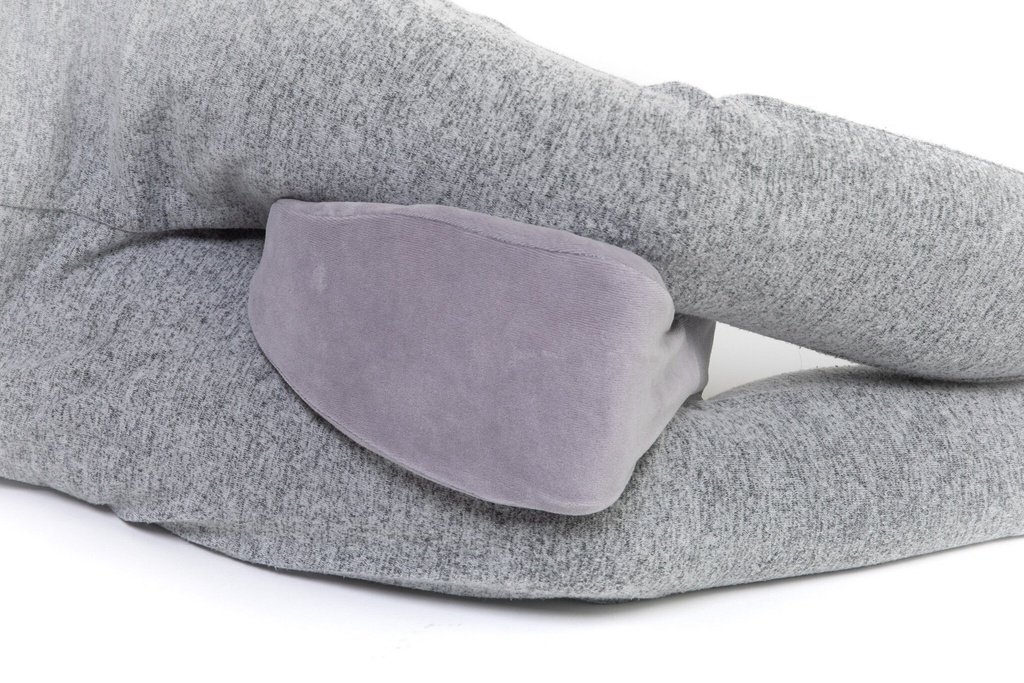 Oreiller ergonomique pour genoux de forme ovale 