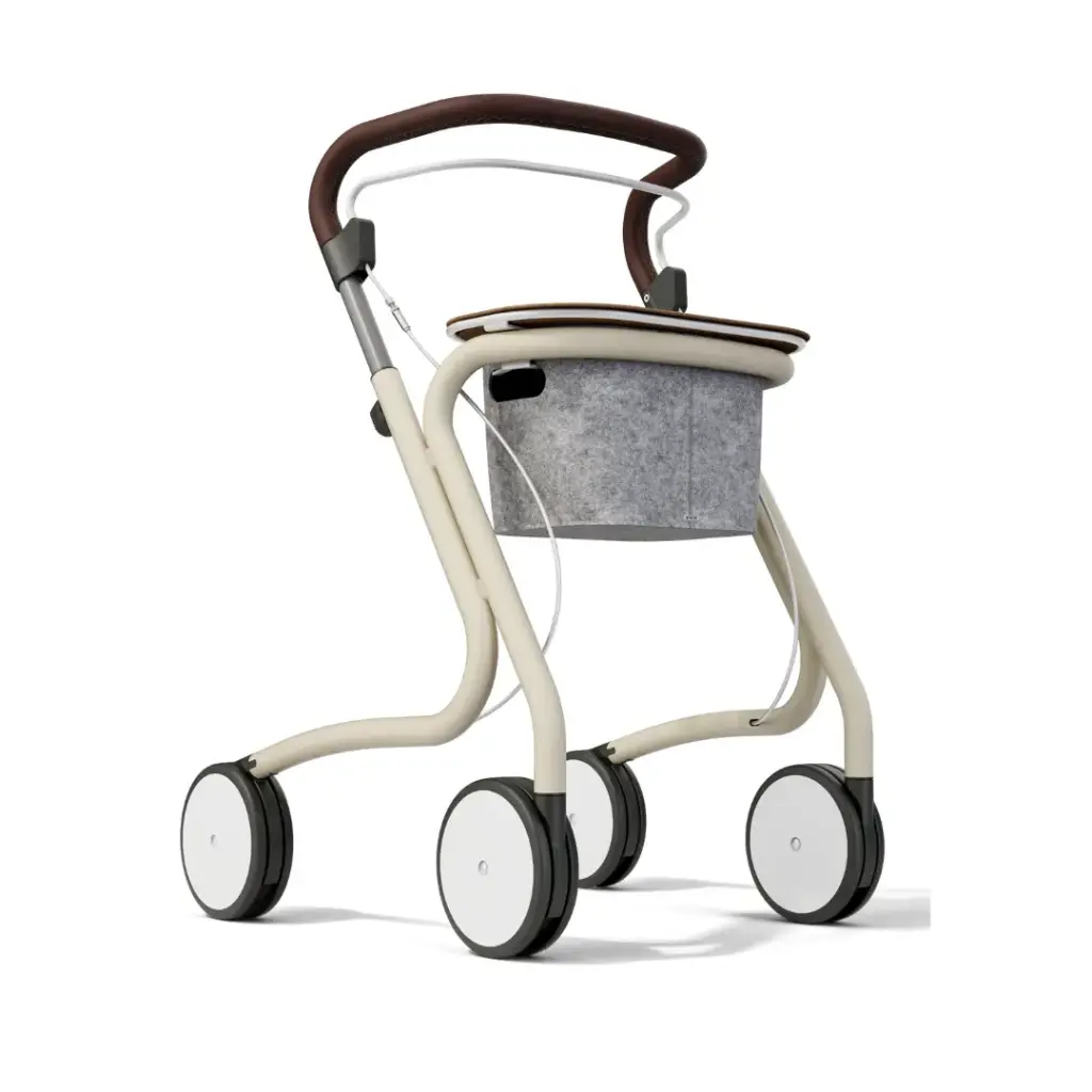 Rollator Scandinavian Butler – Un chariot de service élégant, facile à manœuvrer d'une seule main et offrant un confort optimal
