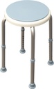 Shower stool with swivel seat