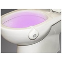 Éclairage des toilettes avec détecteur de mouvement