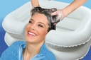 Inflatable hair basin
