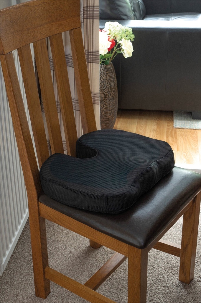 Deluxe coccyx cushion for pressure relief with gel