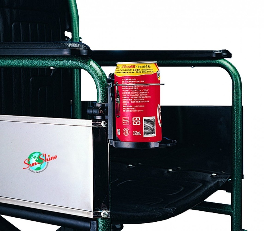 Cup holder for wheelchair