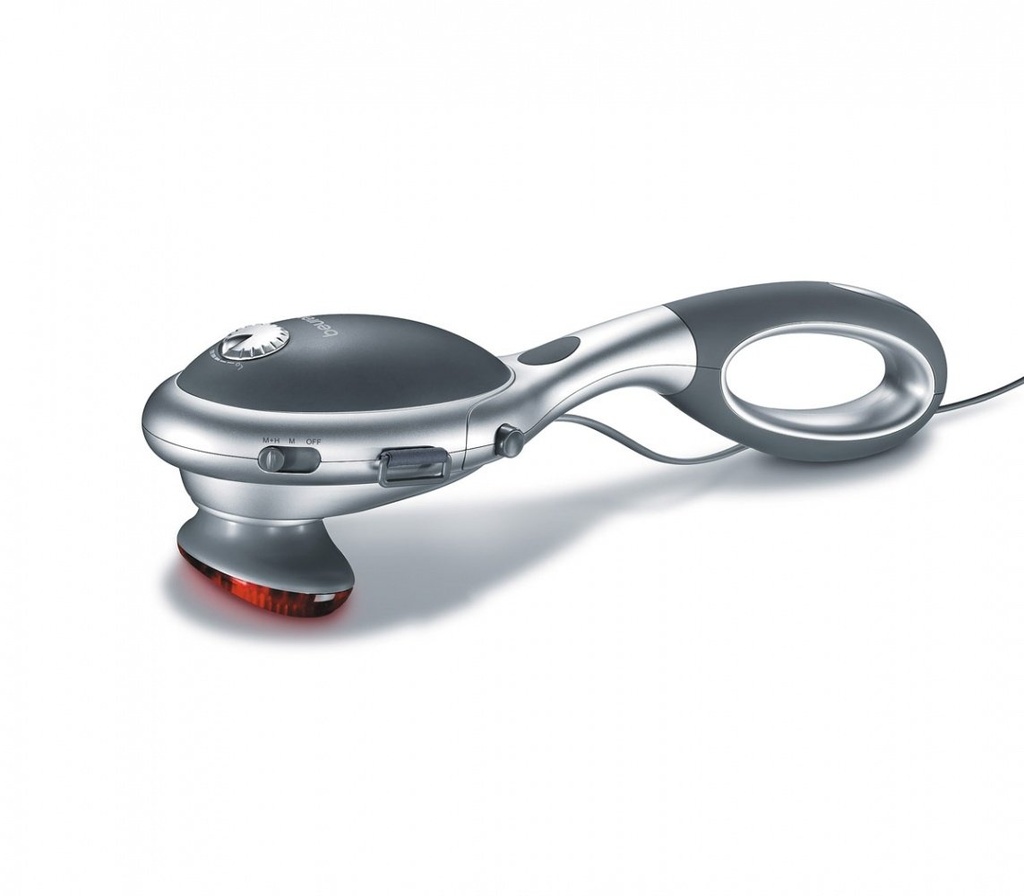 Infrared massager with removable handle 